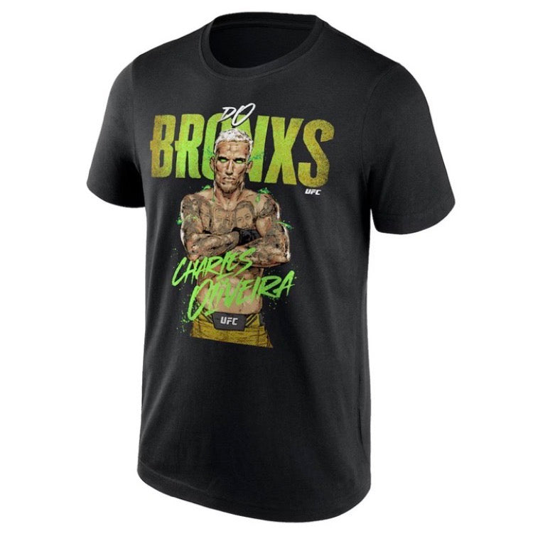 UFC Charles Oliveira Do Bronxs T-Shirt Black Mens