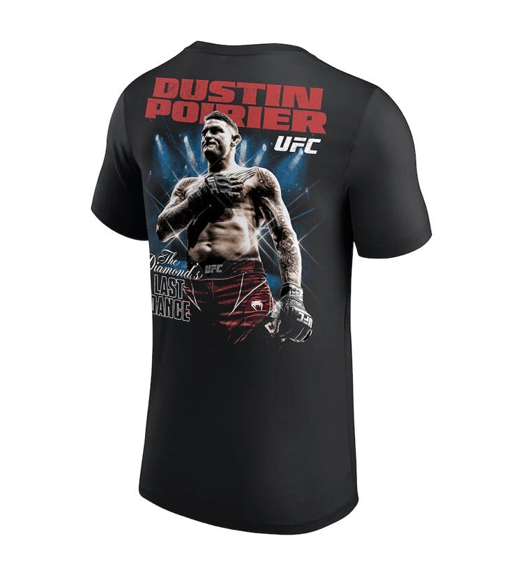 Black Dustin Poirier UFC 318 Last Dance T-Shirt for Men